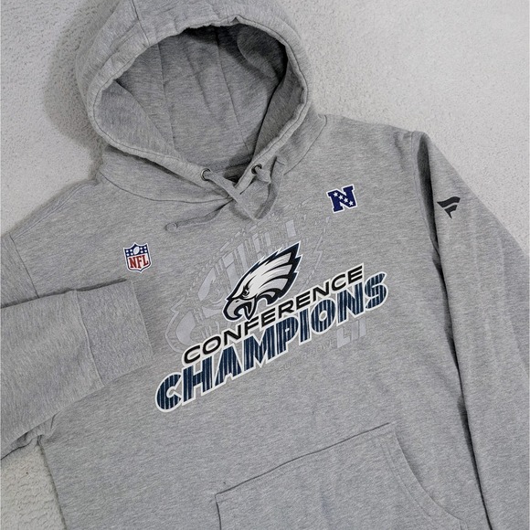 Fanatics Other - Philadelphia Eagles Conference Champions Super Bowl 52 NFL Gray Hoodie Men's L